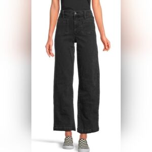 Madewell Emmett Wide Leg Front Pocket Patch High Rise Jean Sz 26